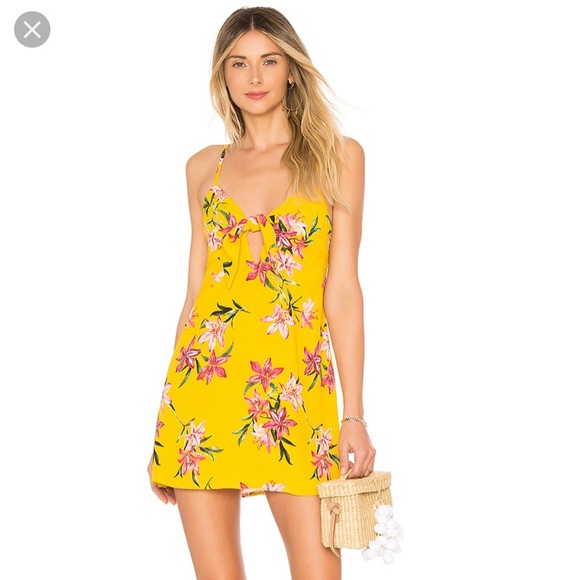 Beach Riot Dresses & Skirts - Beach Riot Yellow Floral Mini Dress